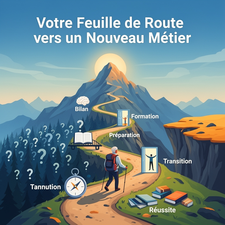 Infographie : reconversion professionnelle à 50 ans