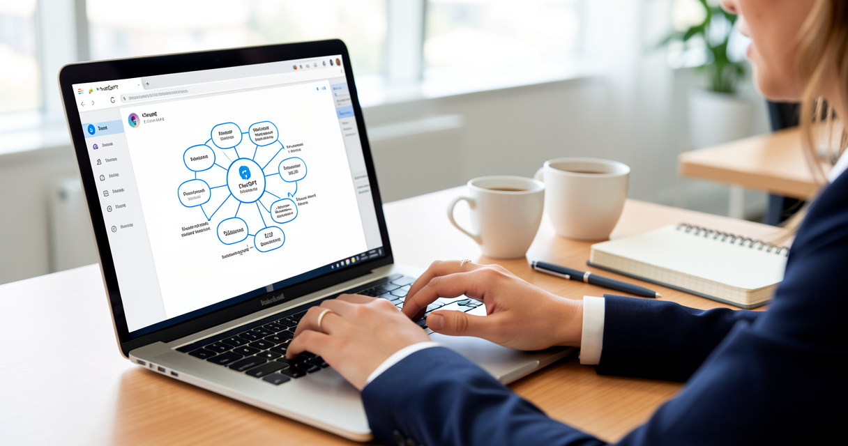 Stagiaire utilisant ChatGPT lors d'une formation intelligence artificielle Comundi